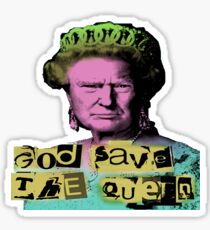 Donald J Trump God Save The Queen - Sex Pistols Sticker