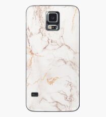 Kupfer Rose Gold Marmor Hülle & Klebefolie für Samsung Galaxy