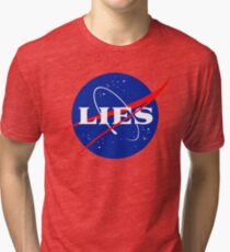 NASA LIES LOGO Tri-blend T-Shirt