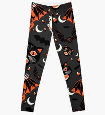 Vintage Halloween Pattern Leggings