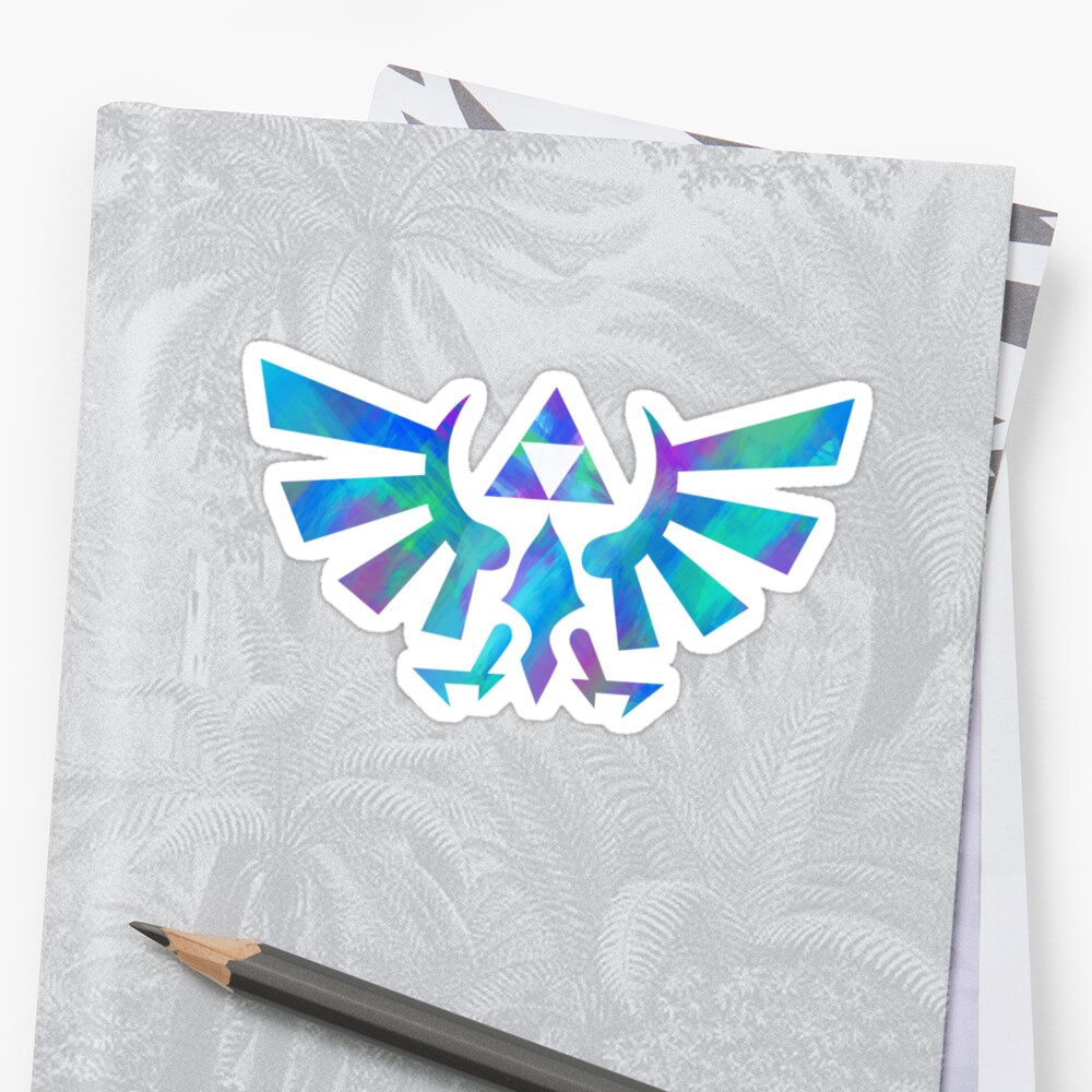 "Hylian Crest" Stickers by cluper | Redbubble