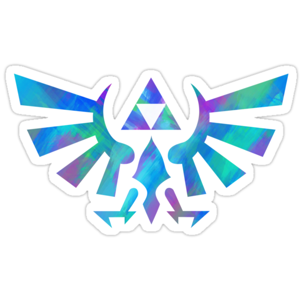 "Hylian Crest" Stickers by cluper | Redbubble