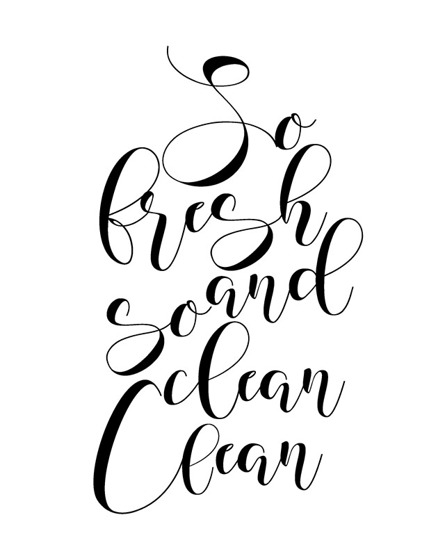 "PRINTABLE ART, So Fresh And So Clean Clean, Bathroom Wall Art,Funny