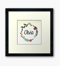 Personalised Names Framed Print