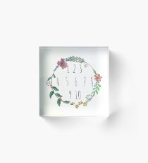 Numbers Acrylic Block