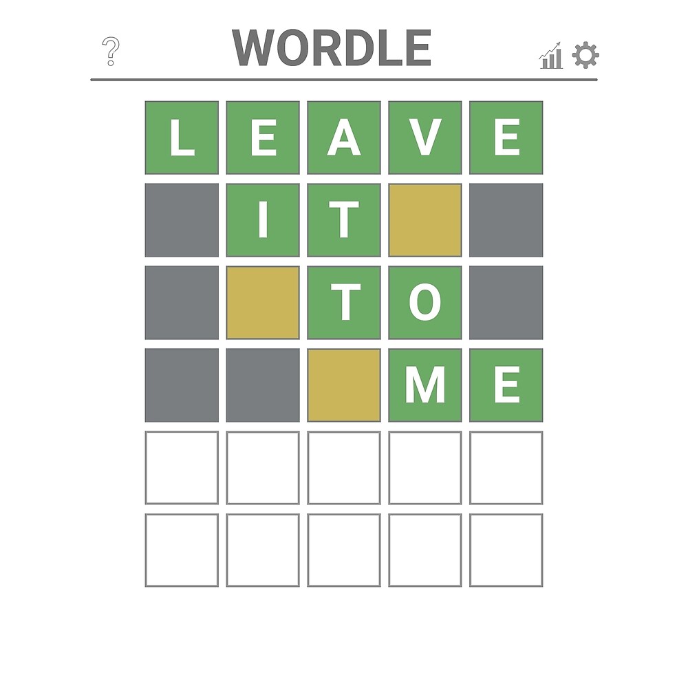 "Wordle Leave it to me" by RafaMachDesign Redbubble