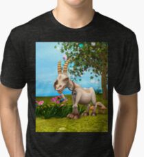 Happy Goat Tri-blend T-Shirt