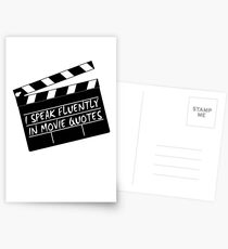 I speak fluently in movie quotes Postcards