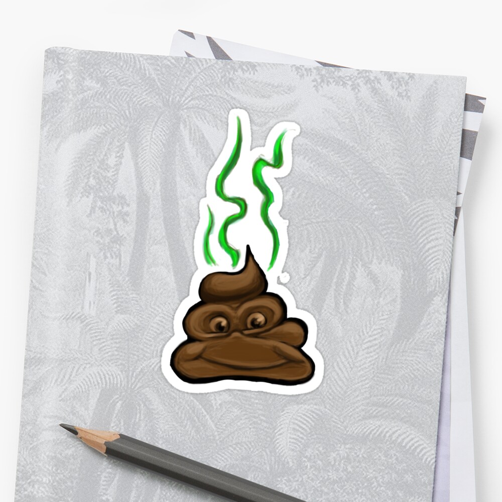 "Mr. Poopy Face" Sticker by ckandrus | Redbubble