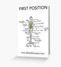 Notes on First Position Greeting Card