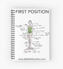 Notes on First Position Spiral Notebook
