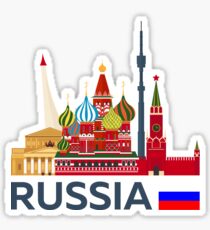Russia, Moscow skyline. Kremlin Sticker
