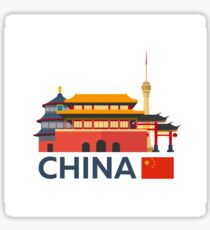 China, Beijing skyline Sticker
