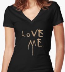 Love Me T-Shirt Women's Fitted V-Neck T-Shirt