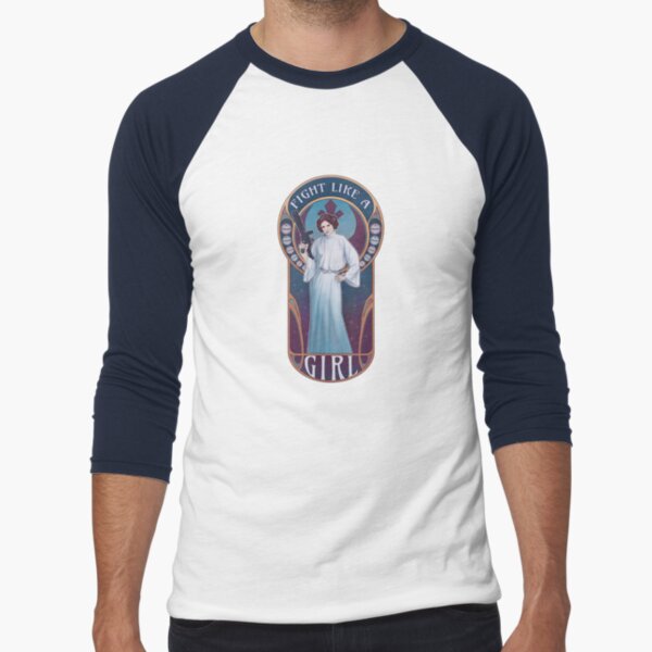 Fight Like A Girl Baseball ¾ Sleeve T-Shirt
