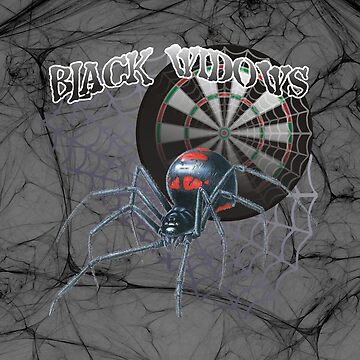 Artwork thumbnail, Black Widows Darts Shirt by mydartshirts