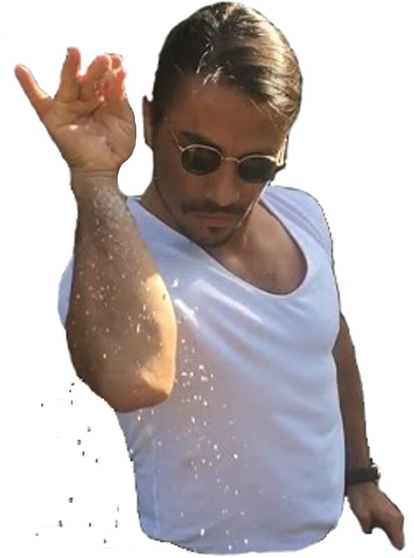 "SaltBae (Salt Sprinkling Guy Meme)" Stickers by Ghostjet