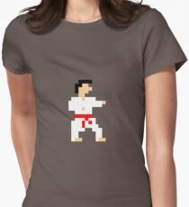 8-bit Martial Artist Women's Fitted T-Shirt