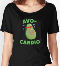 Avo-Cardio Funny Avocado Fitness Women's Relaxed Fit T-Shirt