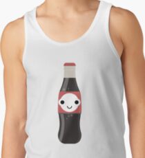 Softdrink Flasche Emoji Schock und Überraschung Tank Top