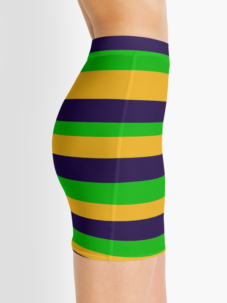 mardi gras mini skirt