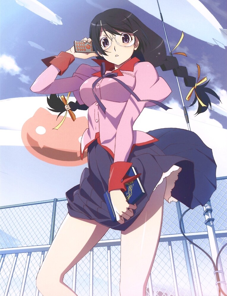 "Hanekawa Tsubasa" by nyancafe | Redbubble