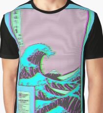 Welle Grafik T-Shirt