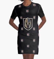 Goldene Nächte von Vegas Knights T-Shirt Kleid