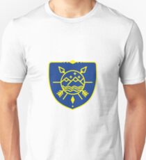 Mountains Sea Stars Crest Mono Line Unisex T-Shirt
