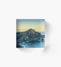 Dawn at San Juan de Gaztelugatxe Acrylic Block