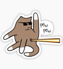 Katze Butt Laser Sticker