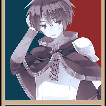 Kazuma Satou KonoSuba Kono Subarashii Vintage Vector Anime Design |  Greeting Card