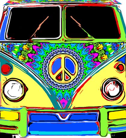 Hippie Bus: Stickers | Redbubble