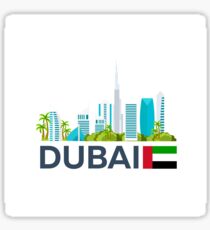 Travel to UAE, Dubai skyline Sticker
