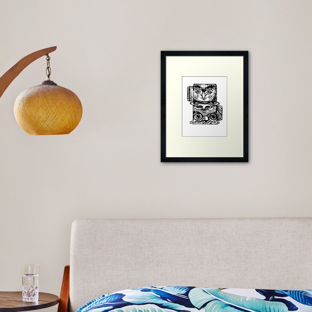 Strange Totem Framed Art Print