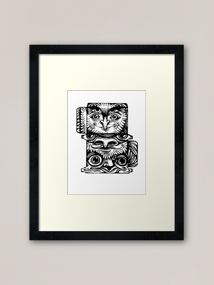 Alternate view of Strange Totem Framed Art Print
