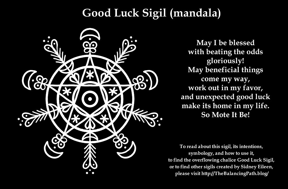 "Good Luck Sigil (mandala)" by Sidney Eileen Redbubble