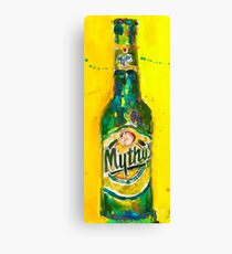 Mythos Brewery Beer Art Print from Original Beer Art Watercolor - Greece - Carlsberg - Man Cave Canvas Print