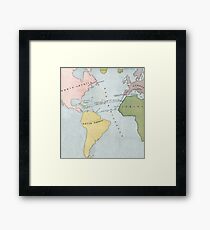 Voyages of Christopher Columbus, 1495-1502 Framed Print