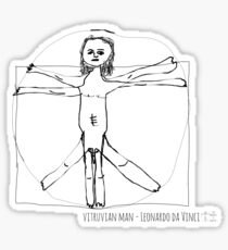Vitruvian Man- Leonardo da Vinci Sticker