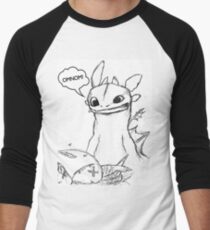 How To Train Your Dragon - Toothless Sketch Style Shirt Men's Baseball ¾ T-Shirt