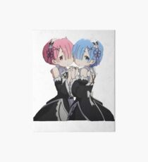 Ram and Rem, Re: Zero Art Board Print