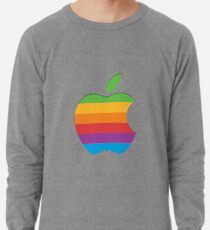 Altes Art-Regenbogen-Apple-Logo Leichtes Sweatshirt
