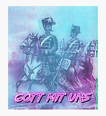 Gott Mit Uns German Hussar Soldiers Photographic Print
