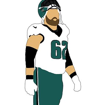 Jason Kelce Eagles Jersey Sticker for Sale by SmpleGphicFinds