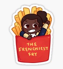 Pegatina combate favorito frenchfry