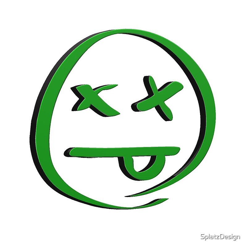 "Yuck Face Green" by SplatzDesign | Redbubble