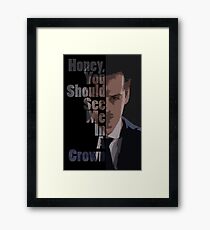In a Crown Framed Print