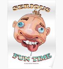 Wacky Face Design Poster
