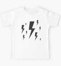Monochrome Lightning Bolt Kids Tee